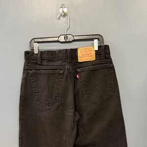 Vintage Levi's Black Men's Straight Jeans 550’s 34x30 zipper fly